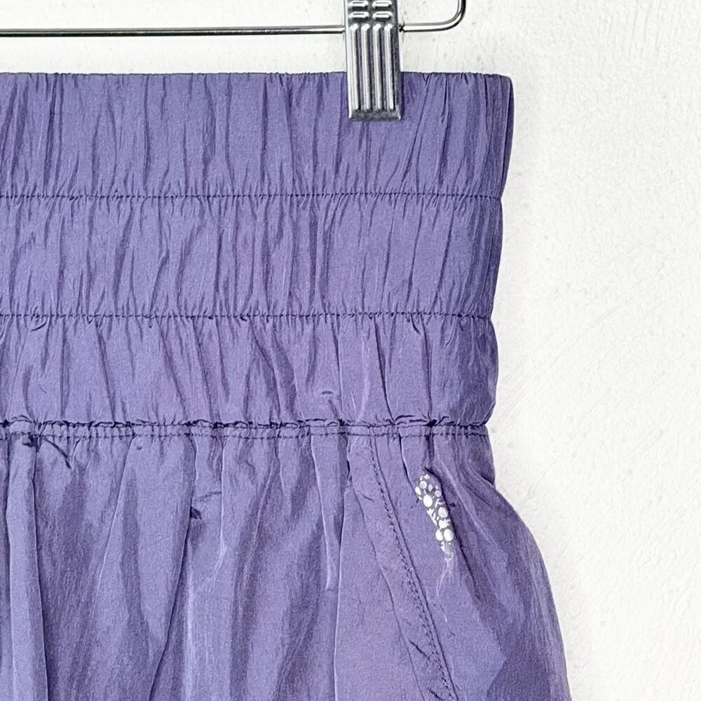 Free People Movement The Way Home High Waisted Metallic Purple Shorts - Women’s - Picture 3 of 9